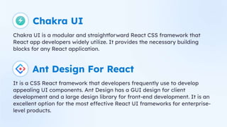 Best React UI Framework You Should Know In 2023 | PPT
