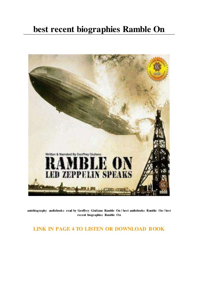 Best Recent Biographies Ramble On