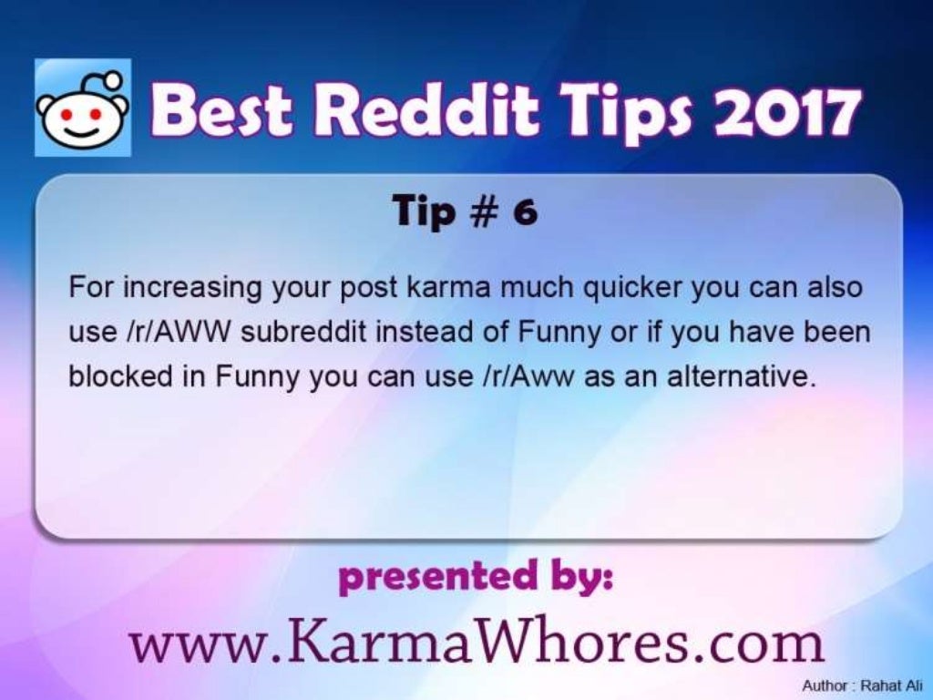 Best Reddit tips for 2017