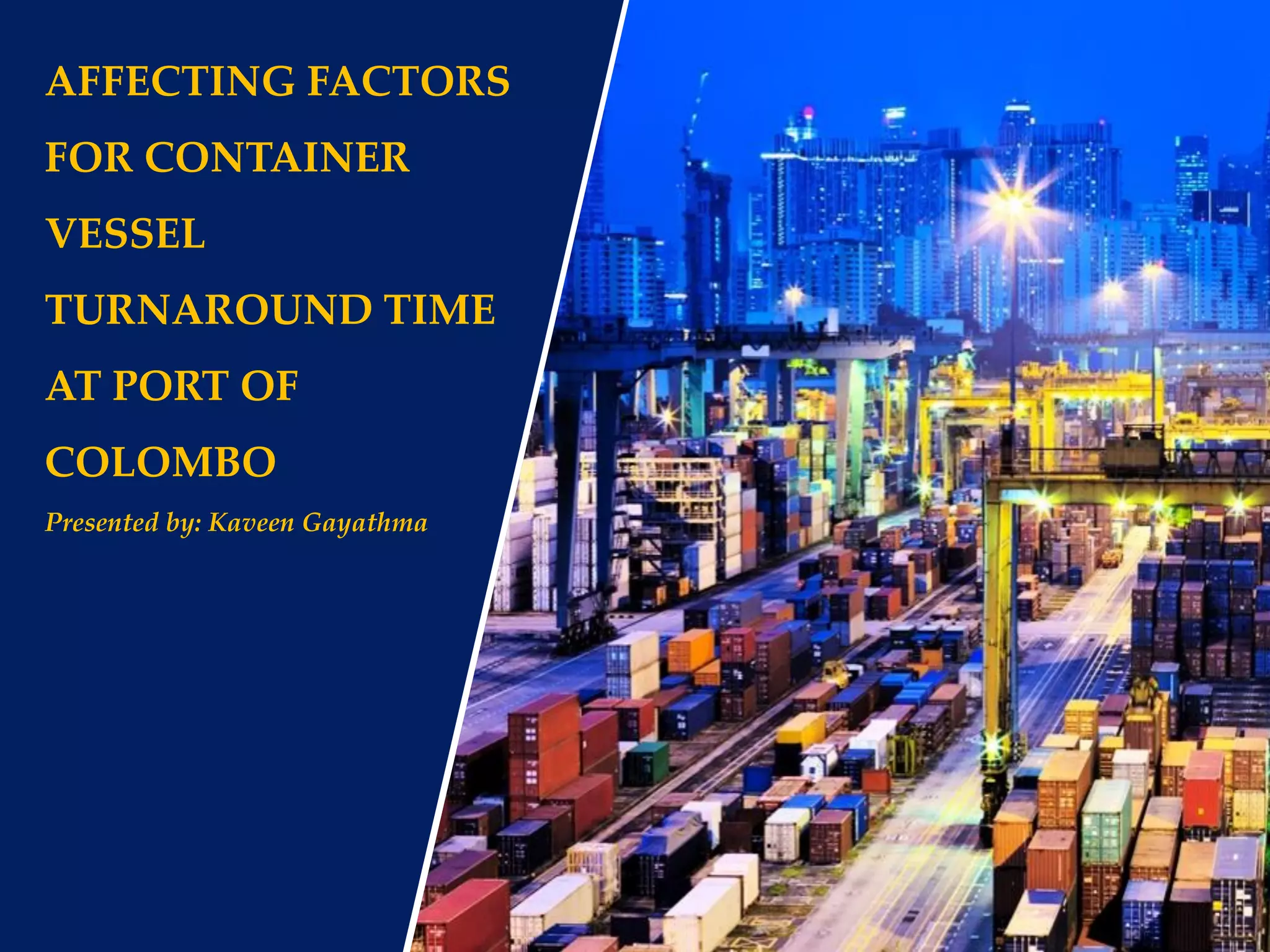 Factors that affect vessel turnaround time | PDF