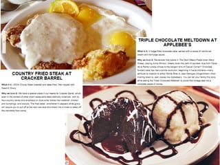 Best restaurant dishes cheesecakefactry