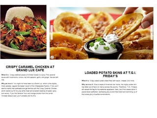 Best restaurant dishes cheesecakefactry