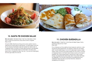 Best restaurant dishes cheesecakefactry