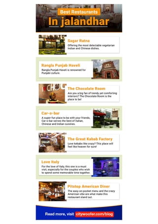 Best Restaurants in Jalandhar | PDF