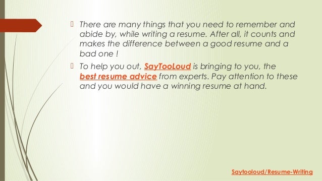 best resume advice from experts best resume advice