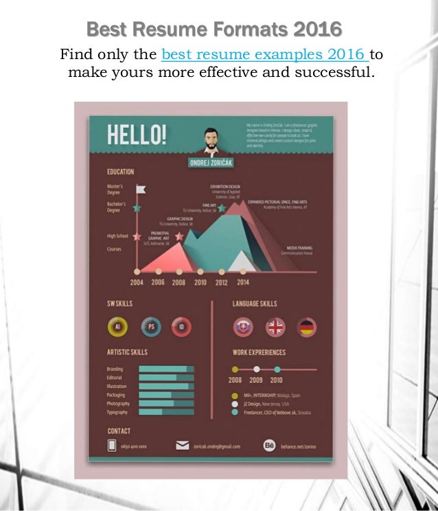 best resume format 2012