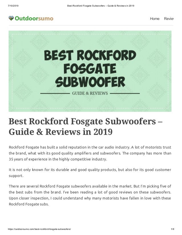 rockford subs for sale