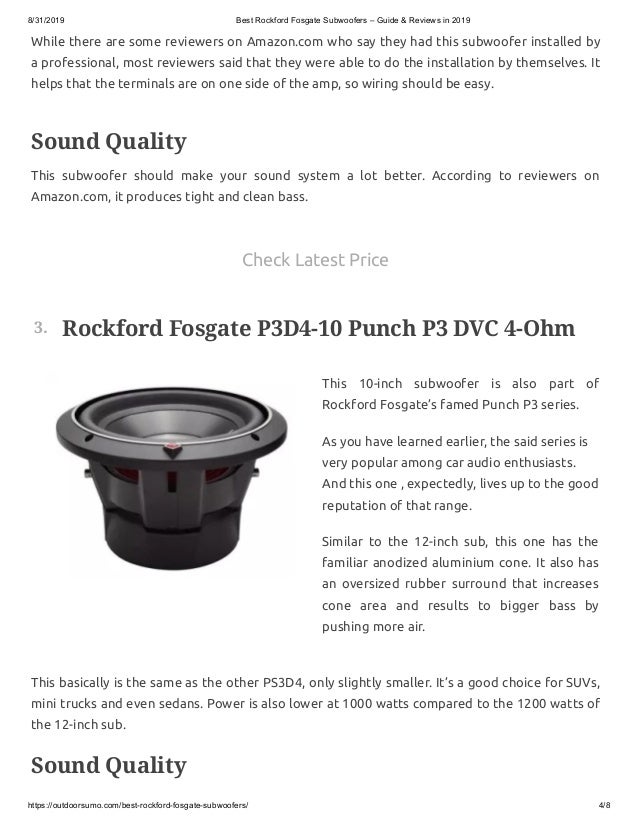 rockford fosgate p3 price