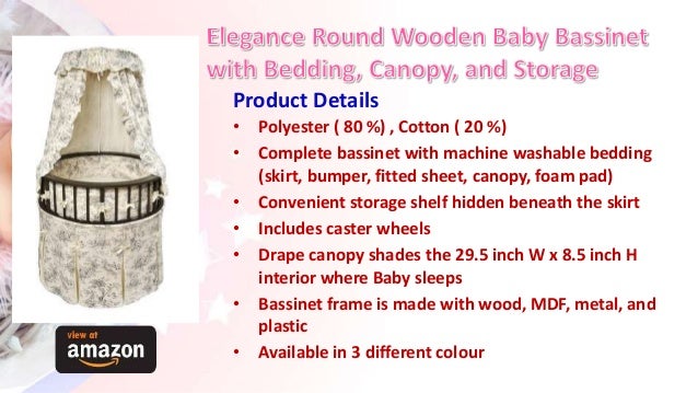 elegance round baby bassinet