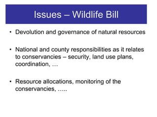 Conservation and wildlife in Kenya