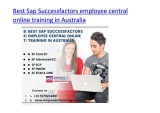 Best Sap Successfactors employee central
online training in Australia
 