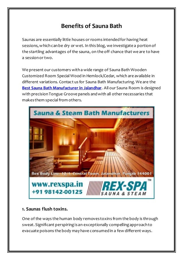 Best Sauna Bath Manufacturer In Jalandhar