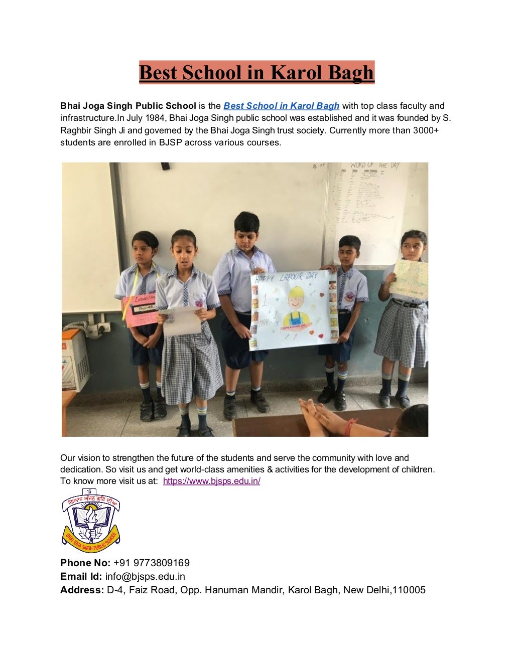 Best School in Karol Bagh