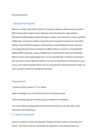 Best Selenium Python Frameworks for Test automation.pdf