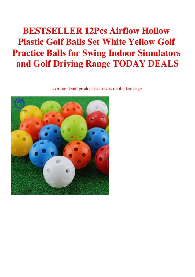 BESTSELLER 12Pcs Airflow Hollow Plastic Golf Balls Set White Yellow