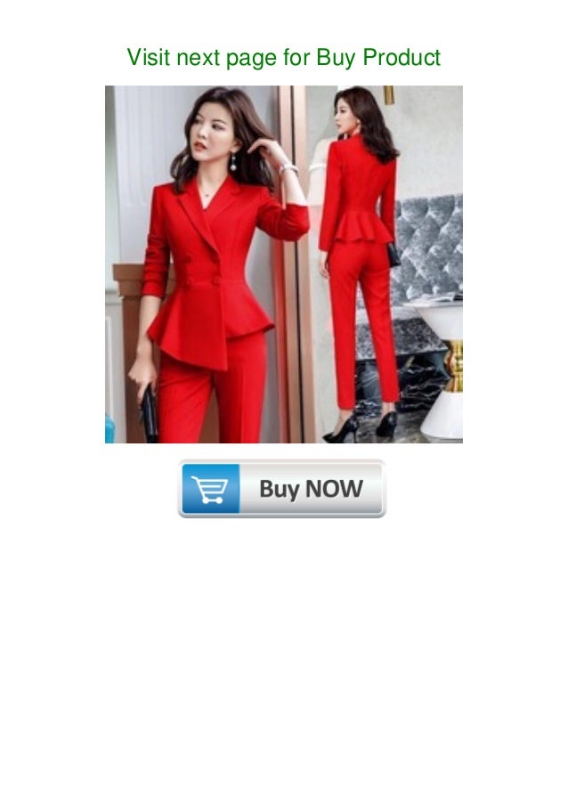 red two piece suit womens