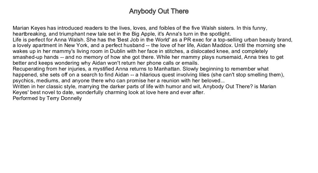 Best Seller Audiobooks Anybody Out There