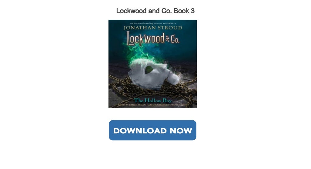 Best Seller Audiobooks Lockwood and Co. Book 3
