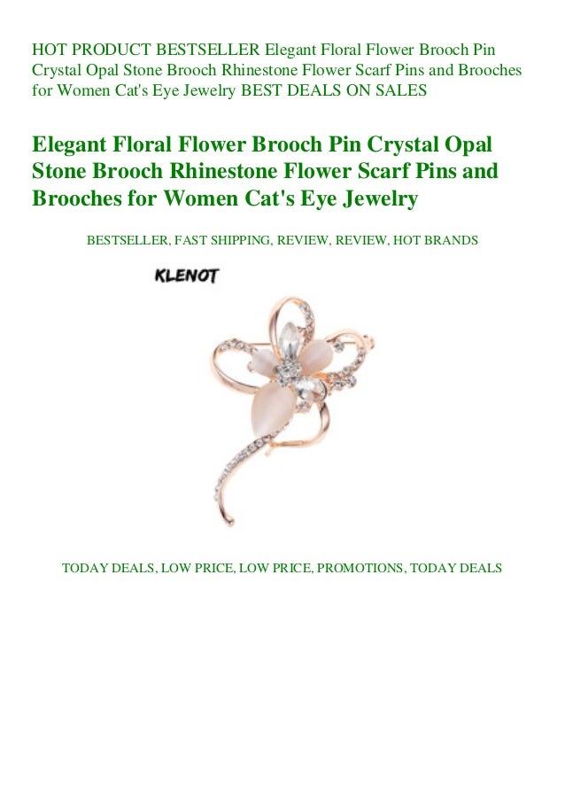 floral brooches and pins