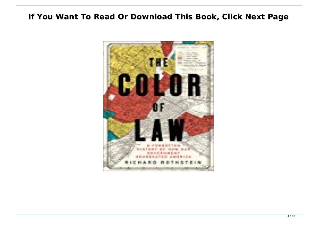 Bestsellers***) Read Book [PDF] The Color of Law A History
