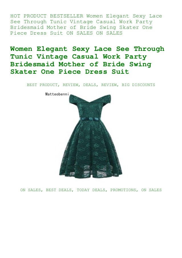 Bestseller Women Elegant Sexy Lace See Through Tunic Vintage Casual W