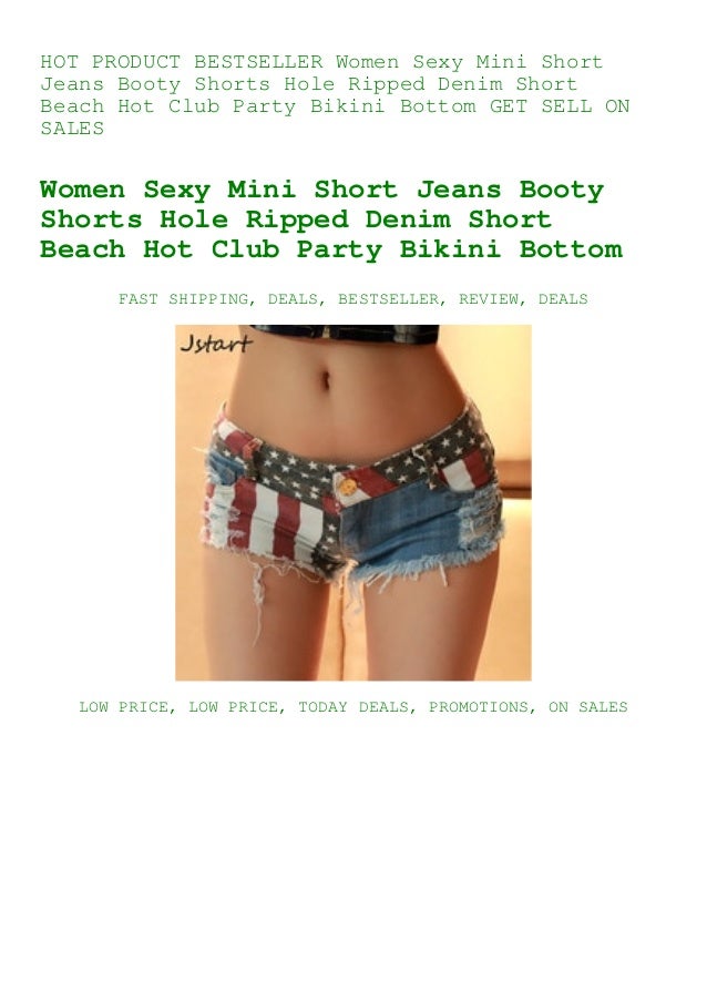 ripped denim booty shorts