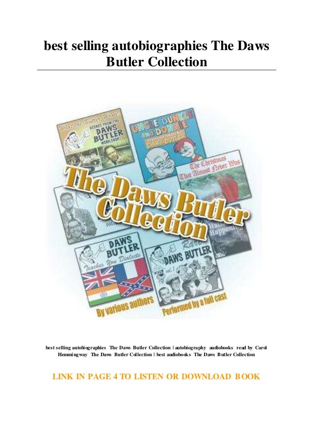 Best Selling Autobiography Books 2018 best selling autobiographies The Daws Butler Collection