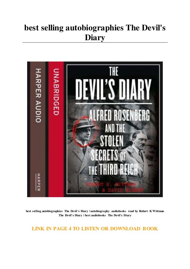 best selling autobiographies The Devil's Diary