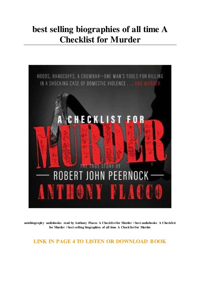 best selling biographies of all time A Checklist for Murder