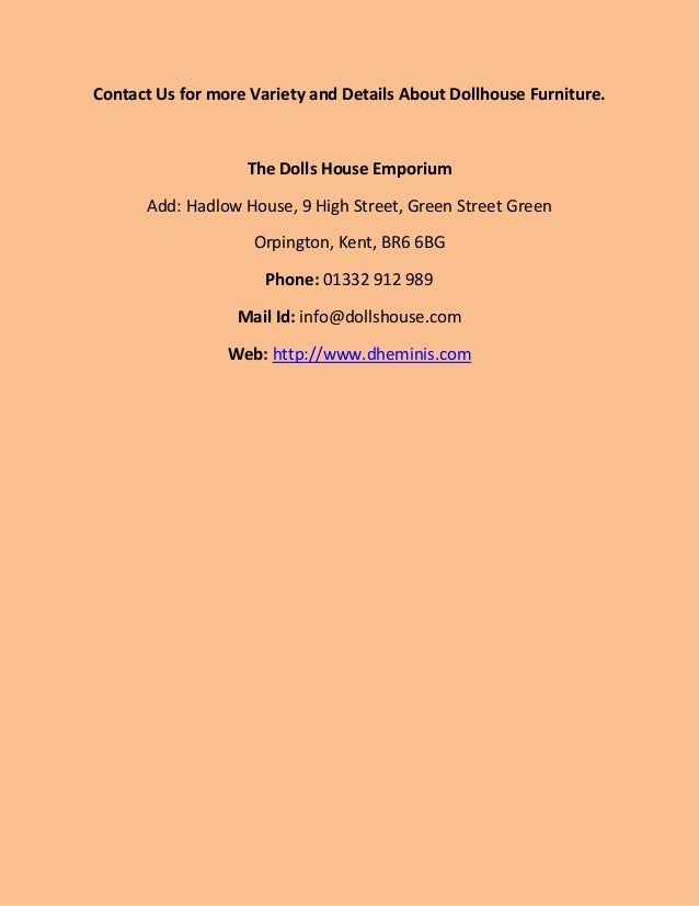 selling dollhouse furniture