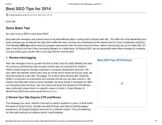Best seo tips for 2014