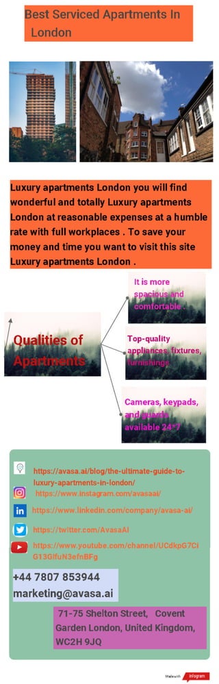 Best Serviced Apartments in  London