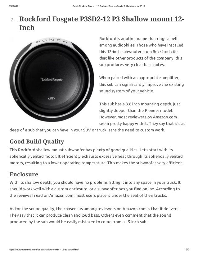 shallow mount subwoofer vs regular best 8 inch shallow mount subwoofer