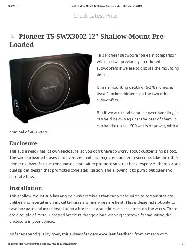 shallow mount subwoofer vs regular best 8 inch shallow mount subwoofer