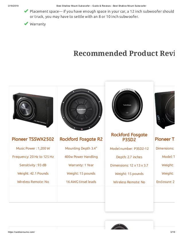 shallow mount subwoofer vs regular best 8 inch shallow mount subwoofer