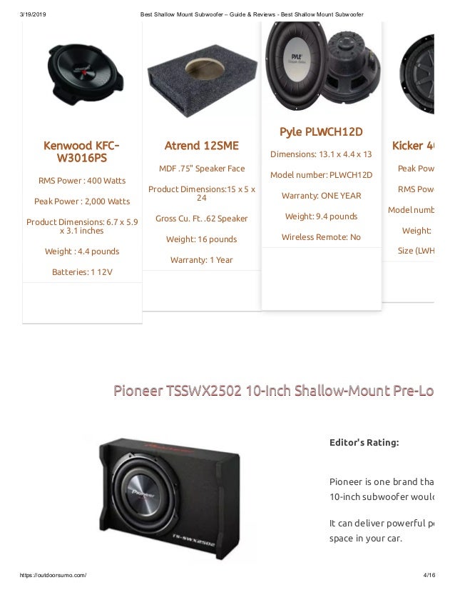 shallow mount subwoofer vs regular best 8 inch shallow mount subwoofer