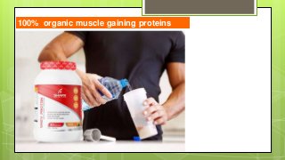 100% organic muscle gaining proteins
 