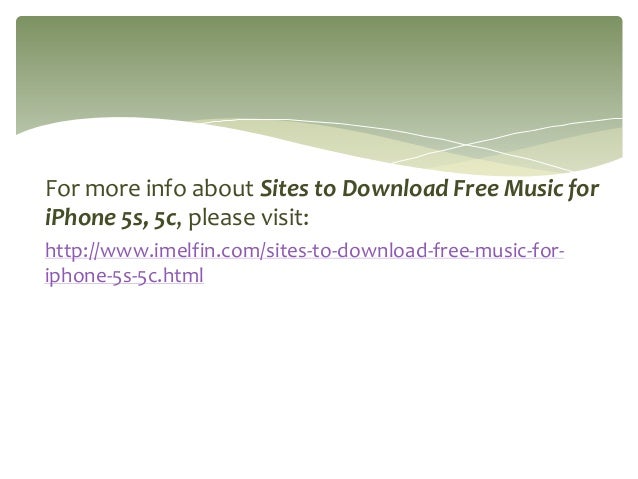 best sites to download free music for iphone
