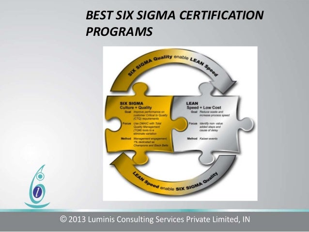 The Best Six Sigma Certification Program – OAXR