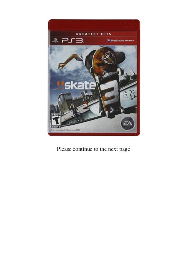 Best Skate 3 Ps3 North American Version Region Free Recomended Product