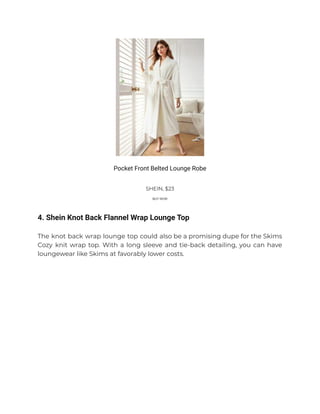 Best Skims Loungewear Dupes – Get the Look for Less