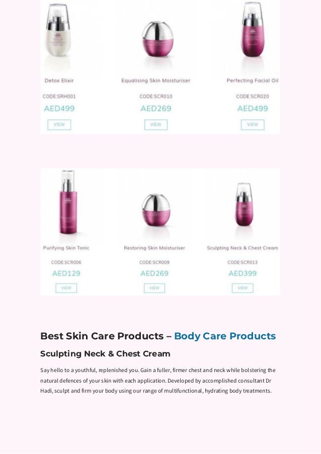 Best skincare products in dubai 2017