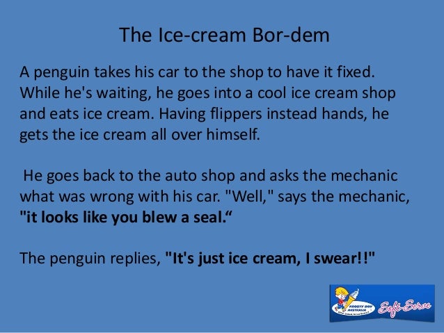 penguin joke ice cream penguin joke ice cream