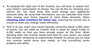 Best Solar Inverter for Home: Your Guide to Choosing the Right One | PDF