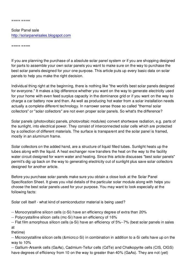 Solar Power Essay | Cram solar power essays