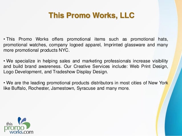 best source of promotional products this promo works llc this promo works
