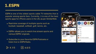 Best Sports Apps | PPTX