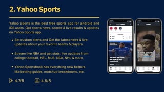 Best Sports Apps | PPTX