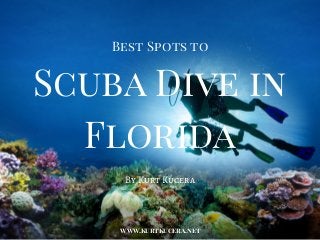 Best Spots to
Scuba Dive in
Florida
By Kurt Kucera
www.kurtkucera.net
 