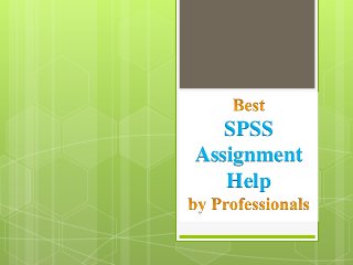 SPSS
Assignment
Help
 